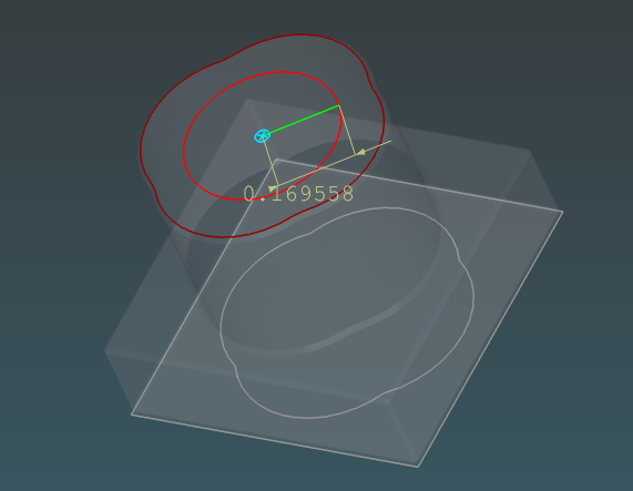 Faint shapes in sketch mode (Ghost style)